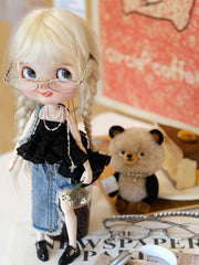Asymmetrical Ruffle Cake Skirt | Fits 1/6 BJD, Blythe Dolls
