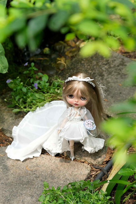 Dreamy Princess Gown Set--White
