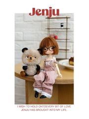 Customizable BJD Doll Jenju Full Set | OOAK Faceup + Outfit Options