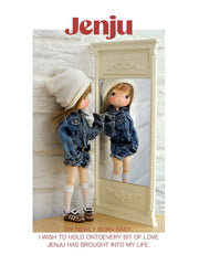 Customizable BJD Doll Jenju Full Set | OOAK Faceup + Outfit Options