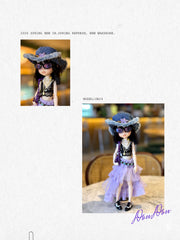 Mini Triangle Lace Bralette Top for Blythe & Bjd Dolls