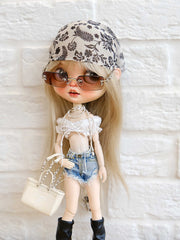 Sweet & Spicy Cropped Puff Sleeve Top for OB22/OB24 Dolls | Y2K Doll Outfit