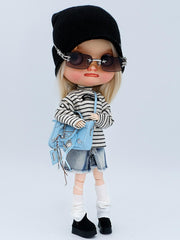 Mini Biker Bag for For 1/6 BJD&Blythe Dolls | Cute & Edgy Fashion Accessory ✨