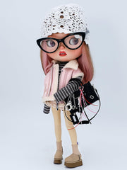Mini Biker Bag for For 1/6 BJD&Blythe Dolls | Cute & Edgy Fashion Accessory ✨