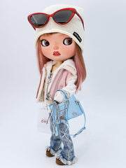 Mini Biker Bag for For 1/6 BJD&Blythe Dolls | Cute & Edgy Fashion Accessory ✨