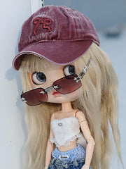 Urban Wanderer Vintage Baseball Cap for Blythe Doll