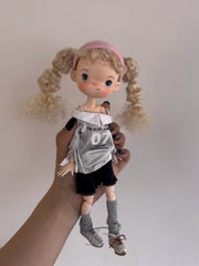 Customizable BJD Doll Jenju Full Set | OOAK Faceup + Outfit Options