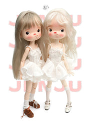 Customizable BJD Doll Jenju Full Set | OOAK Faceup + Outfit Options