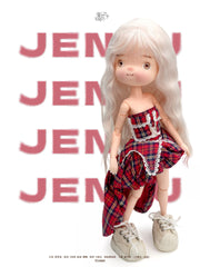 Customizable BJD Doll Jenju Full Set | OOAK Faceup + Outfit Options
