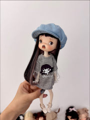 Customizable BJD Doll Jenju Full Set | OOAK Faceup + Outfit Options