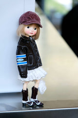Sweet & Cool D.D. Bear Leather Jacket | Fits 1/6 BJD, Blythe Dolls