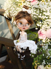 Pre order Asymmetrical Ruffle Cake Skirt | Fits 1/6 BJD, Blythe Dolls