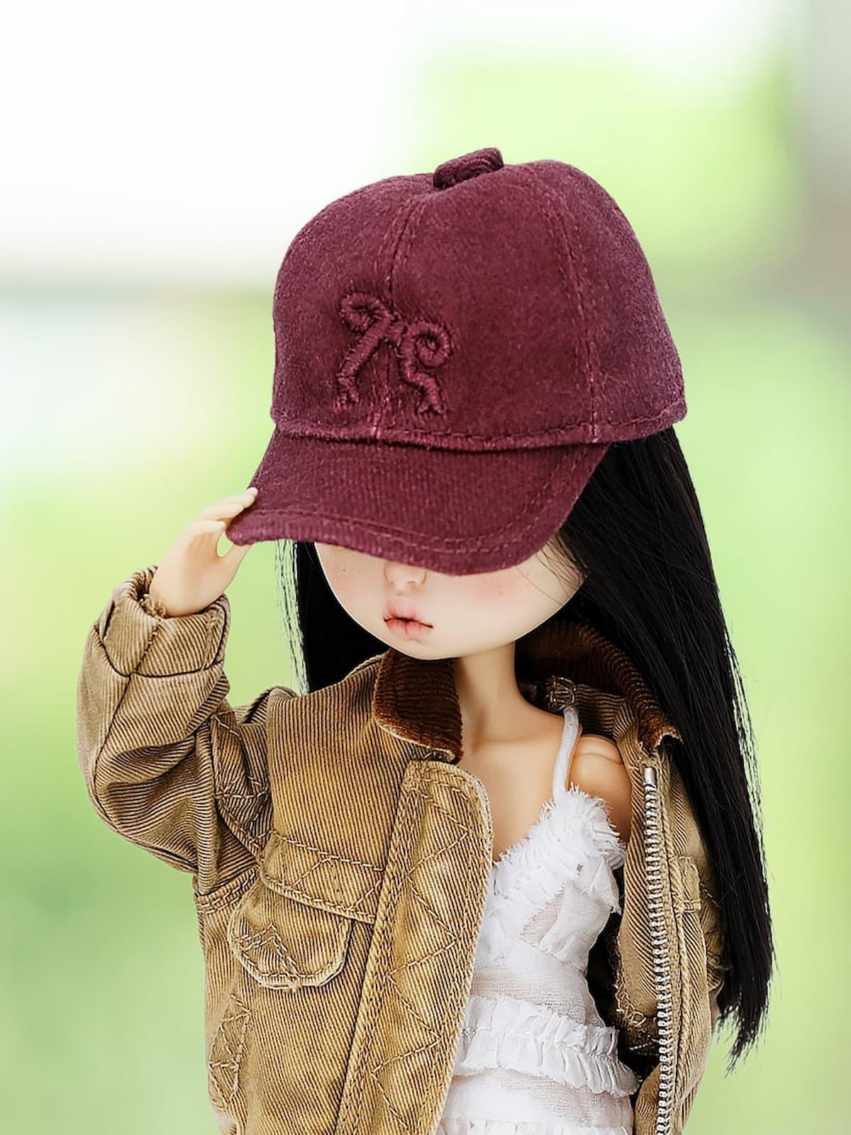 Vintage Denim Baseball Cap | Urban Chic for 1/6 BJD Dolls