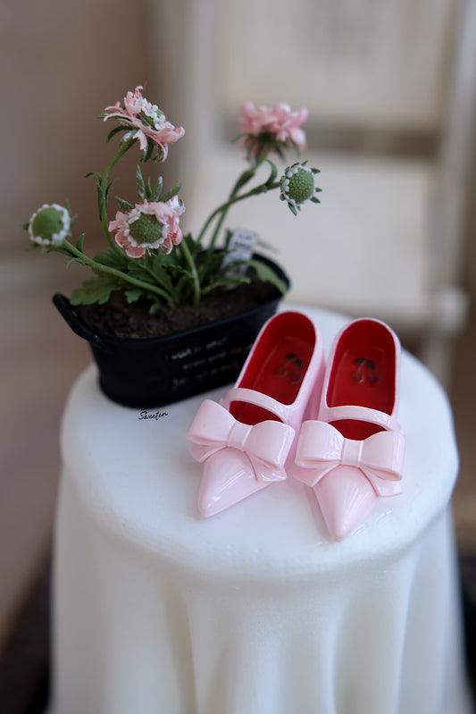 Bowknot Pointed Toe Doll High Heels