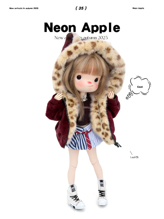 Cat-Ear Faux Fur Hood Coat for Blythe/BJD