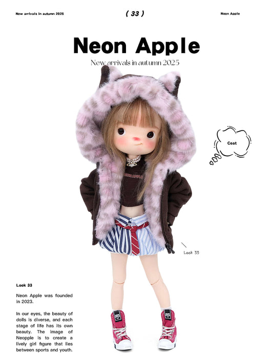 Cat-Ear Faux Fur Hood Coat for Blythe/BJD