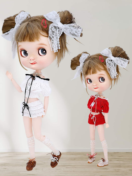 🎀Cheerleader Outfit for BJD & Blythe Dolls