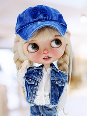 Vintage Chic Denim Vest | For BJD & Blythe Dolls