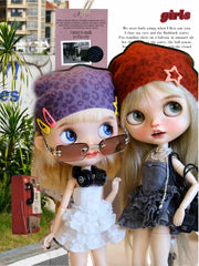 Dark Cake Dress – Sweet Punk Ruffle Outfit for OB22/OB24 Dolls