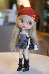 Dark Cake Dress – Sweet Punk Ruffle Outfit for OB22/OB24 Dolls