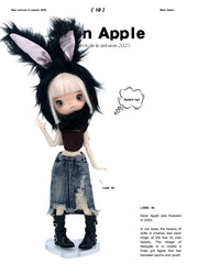 Distressed Denim Skirt for BJD & Blythe Outfit