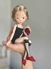 Bow Pointed-Toe High Heels for dolls