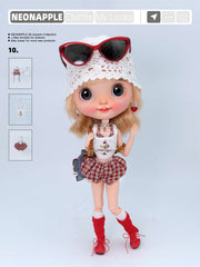Fitted Graphic Tank Top For Blythe & Bjd Dolls