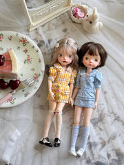 French Romantic Doll Dress – OB22/OB24 Outfit for 1/6 BJD & Blythe