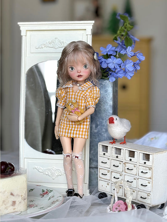French Romantic Doll Dress – OB22/OB24 Outfit for 1/6 BJD & Blythe