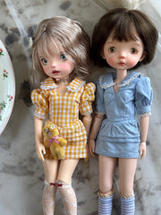 French Romantic Doll Dress – OB22/OB24 Outfit for 1/6 BJD & Blythe
