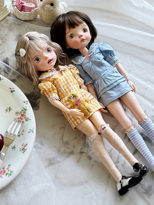 French Romantic Doll Dress – OB22/OB24 Outfit for 1/6 BJD & Blythe
