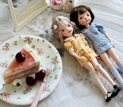 French Romantic Doll Dress – OB22/OB24 Outfit for 1/6 BJD & Blythe