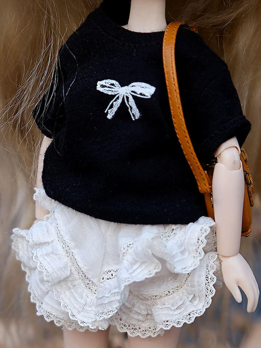 French Lace Tiered Skirt For 1/6 BJD Doll,Blythe Doll