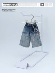 Gradient-Wash Cropped Wide-Leg Jeans For Blythe & Bjd Dolls