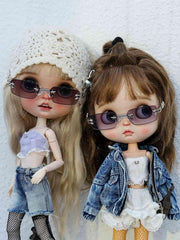 Hippie Star Gradient Sunglasses  For Blythe Doll