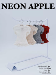 Lace-Trimmed Sweater For 1/6 BJD & Blythe Dolls(only red)