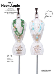 Layered Beaded Doll Necklace for Blythe, BJD