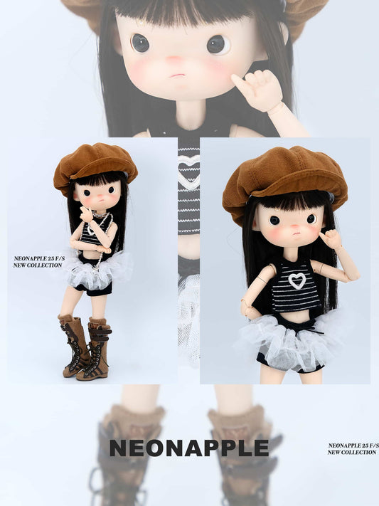 Layered Tulle Tutu Leggings for bjd&blythe Dolls | Dreamy Skirted Pants