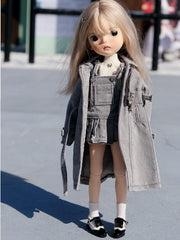 Vintage British Style Trench Coat For BJD&Blythe Dolls