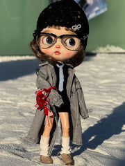 Vintage British Style Trench Coat For BJD&Blythe Dolls