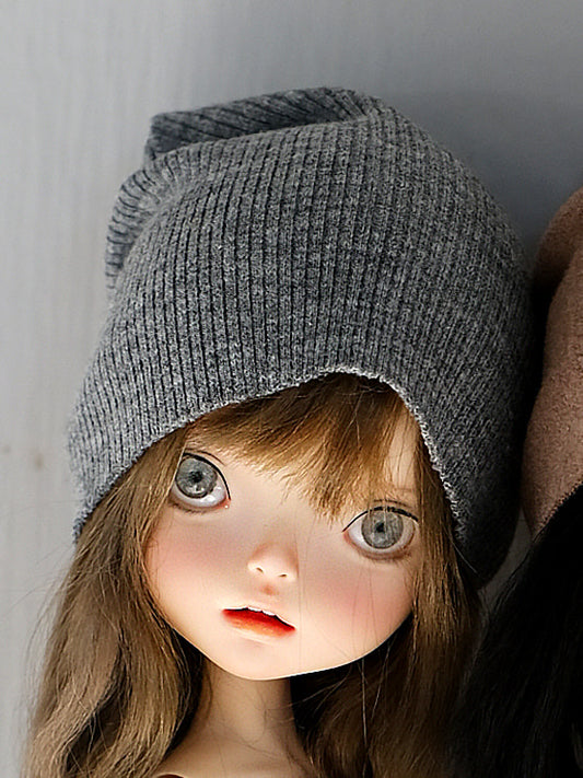 Minimal Knit Beanie Hat for 1/6 Dolls – Doll Headwear Accessory