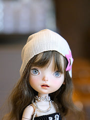 Minimal Knit Beanie Hat for 1/6 Dolls – Doll Headwear Accessory