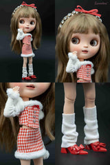 Miu Style Princess Set – Knit Sweater + Tube Top + Furry Mini Skirt