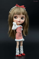 Miu Style Princess Set – Knit Sweater + Tube Top + Furry Mini Skirt