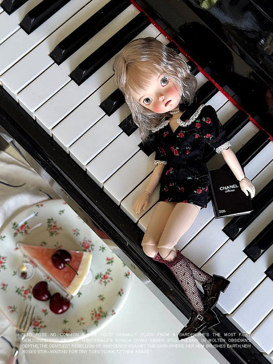 Nightingale and Rose – French Romantic Cocktail Dress for OB22/OB24 Dolls