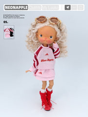 Oversized Soccer-Inspired Top & Skirt Set For Blythe & Bjd Dolls