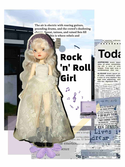 Pearl Ballerina Dress for OB22/OB24 Dolls – Fits BJD & Blythe