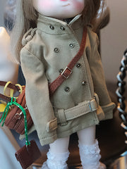 Relaxed Mini Trench Coat for Blythe & BJD Doll