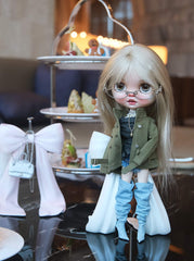 Relaxed Mini Trench Coat for Blythe & BJD Doll
