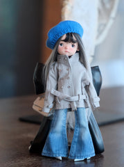 Relaxed Mini Trench Coat for Blythe & BJD Doll